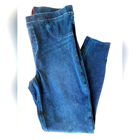 Dark Denim Jean-ish Ankle Leggings Size Xlarge SPANX style‎ 20018R - Picture 1 of 8